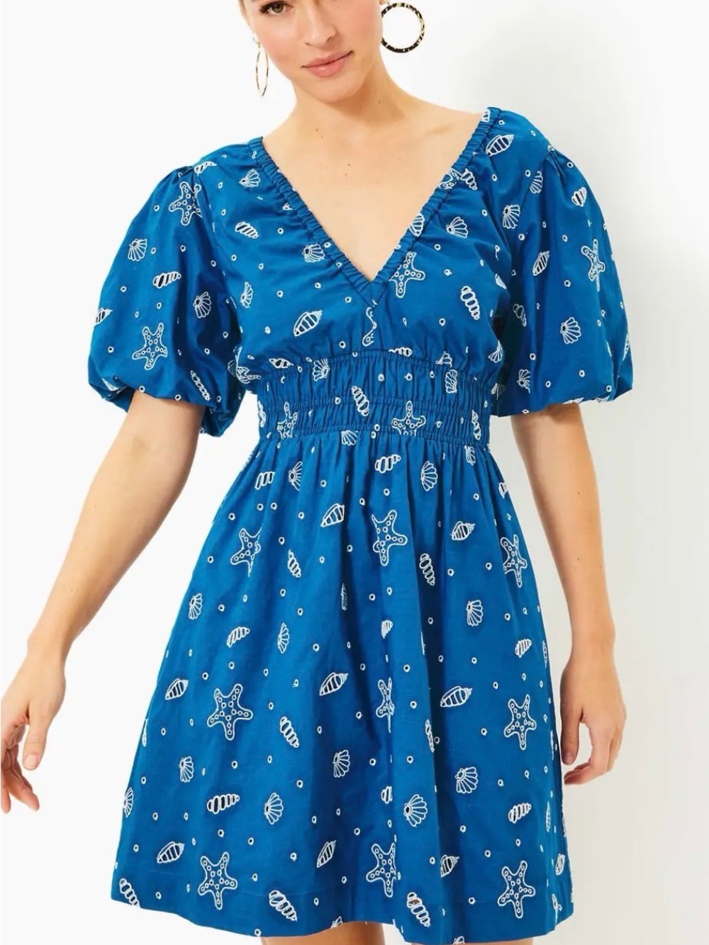 Lilly Pulitzer Kilynn Puff Sleeve Eyelet Dress - Picture 2 of 7
